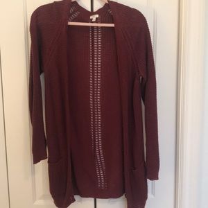 BP maroon cardigan